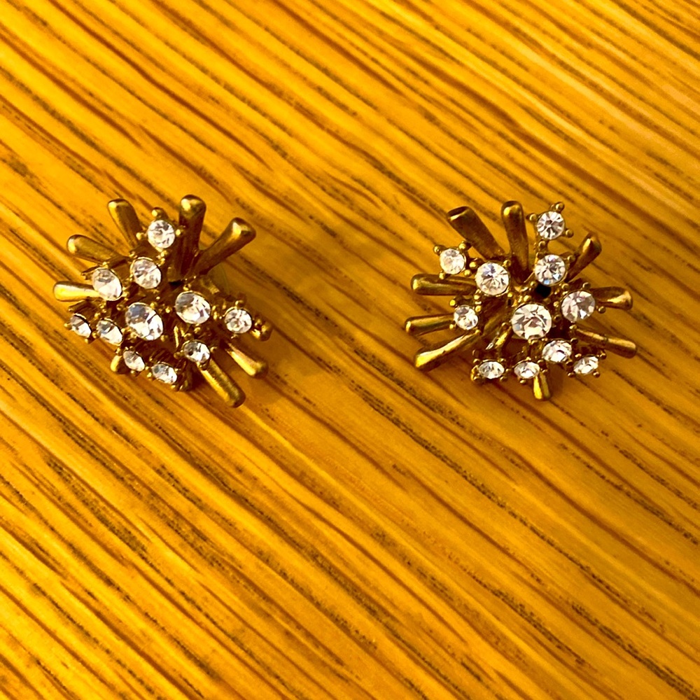 J. Crew statement starburst earrings